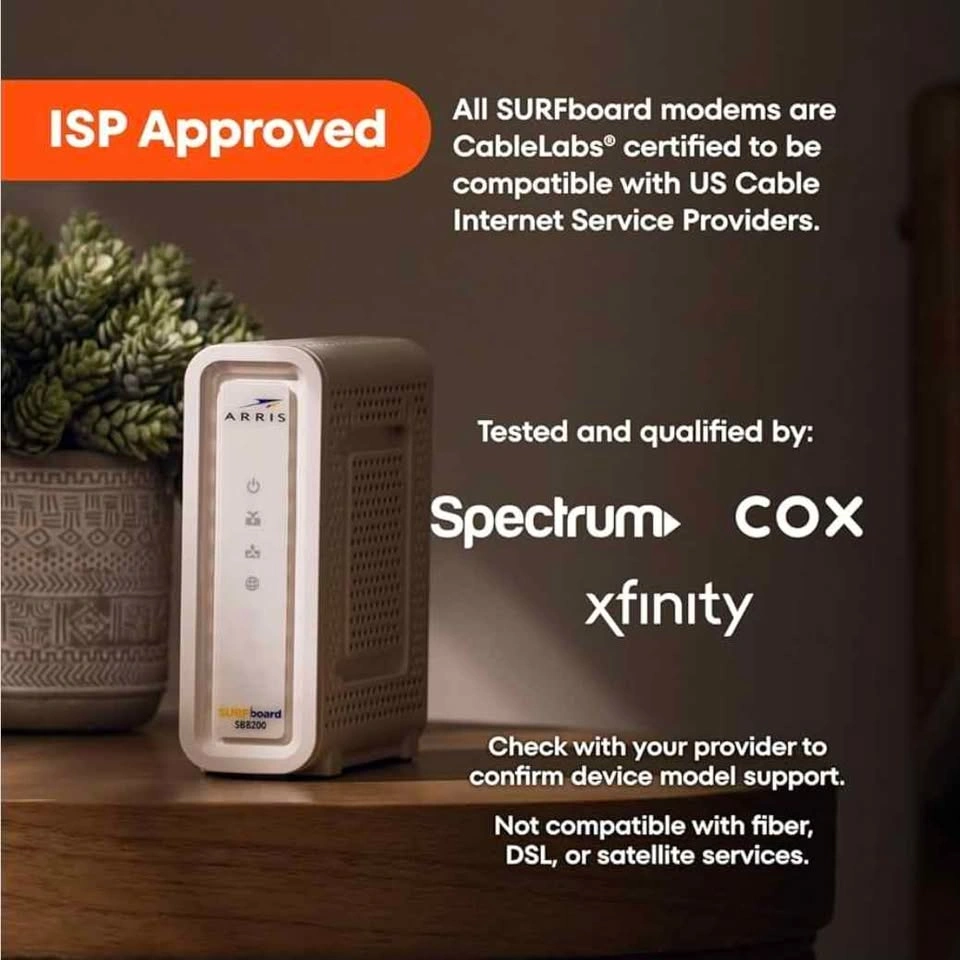 Arris Surfboard Docsis 3.1 Gigabit Cable Modem (SB8200) - photo 4