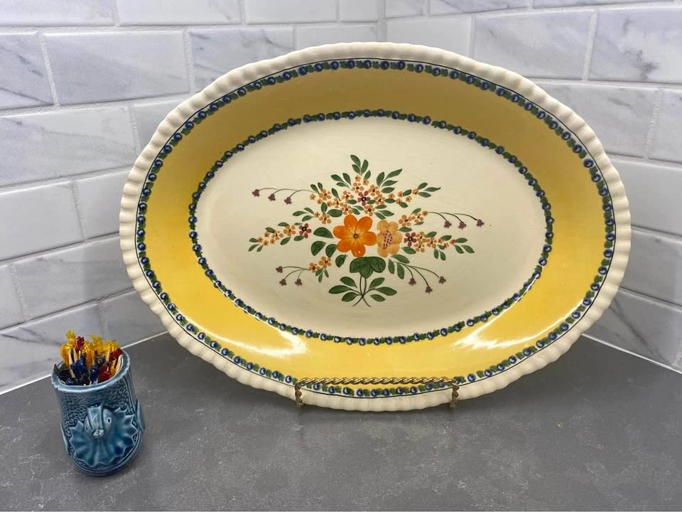 Vintage Adams China - Royal Ivory Titan Ware Oval Platter