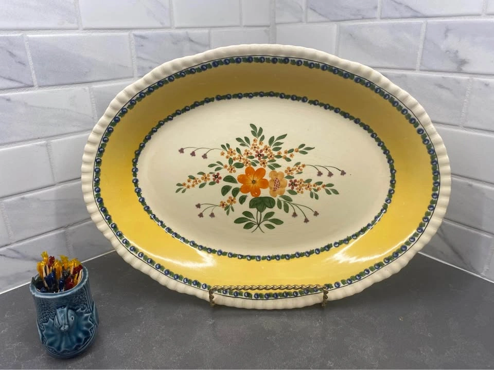 Vintage Adams China - Royal Ivory Titan Ware Oval Platter - photo 2
