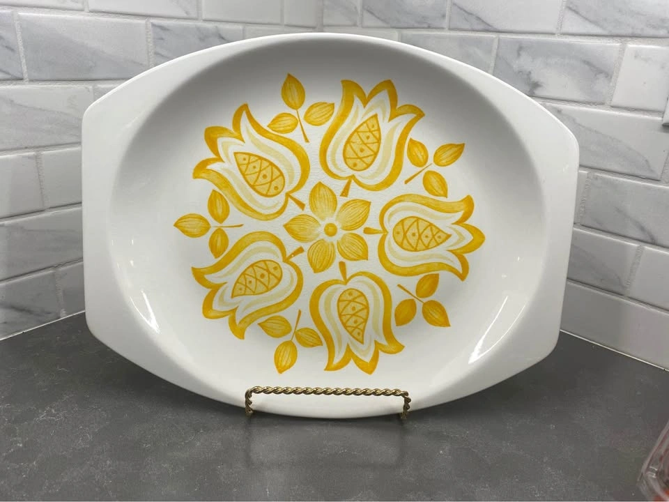 J&G Meakin Tulip Time Ironstone Oval Serving Platter - photo 2
