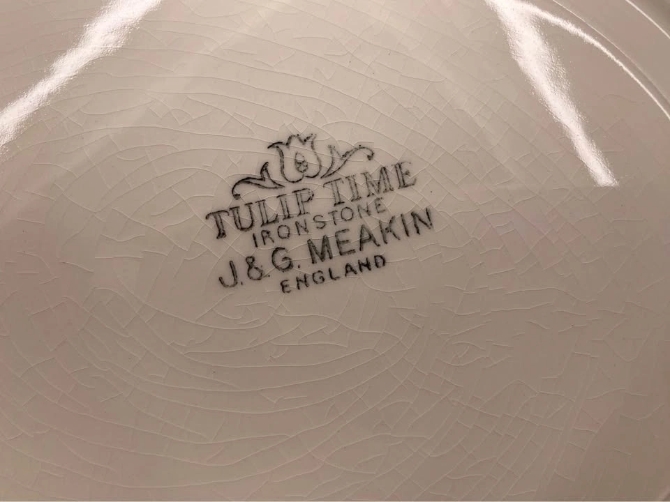 J&G Meakin Tulip Time Ironstone Oval Serving Platter - photo 3