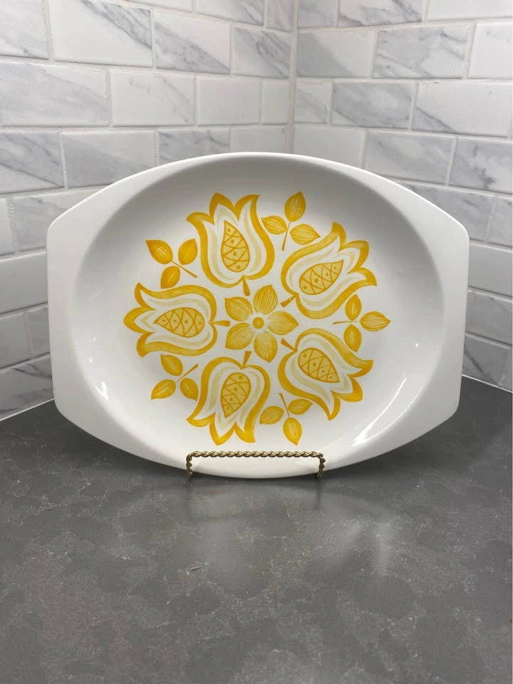 J&G Meakin Tulip Time Ironstone Oval Serving Platter - photo 5