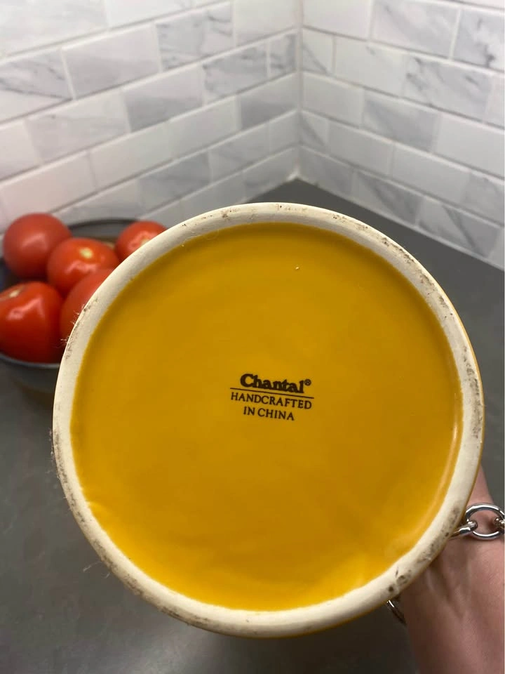 Yellow Ceramic Kitchen Utensil Holder - photo 5
