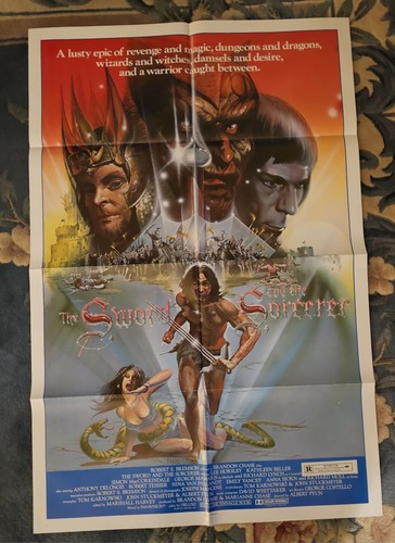 THE SWORD & THE SORCERER (1982) 27"x41" Original 1 Sheet Poster