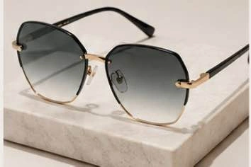 Fashion Polygon Sunglasses – UV380 Protection - photo 3