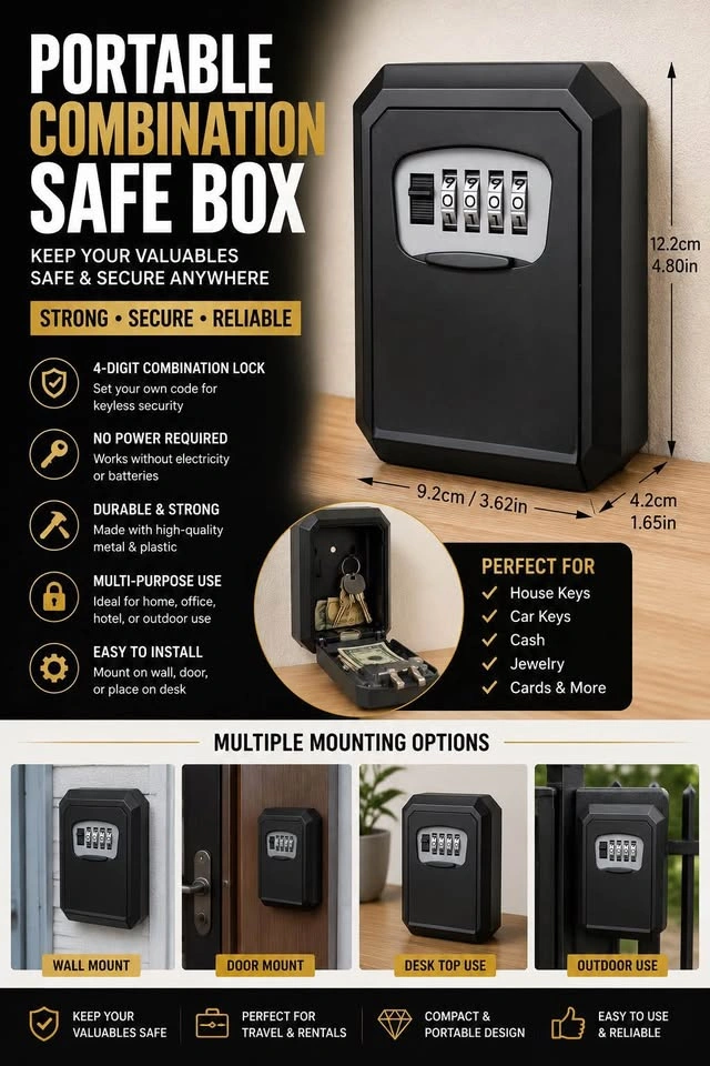 Portable Combination Safe Box Model 907 - photo 3