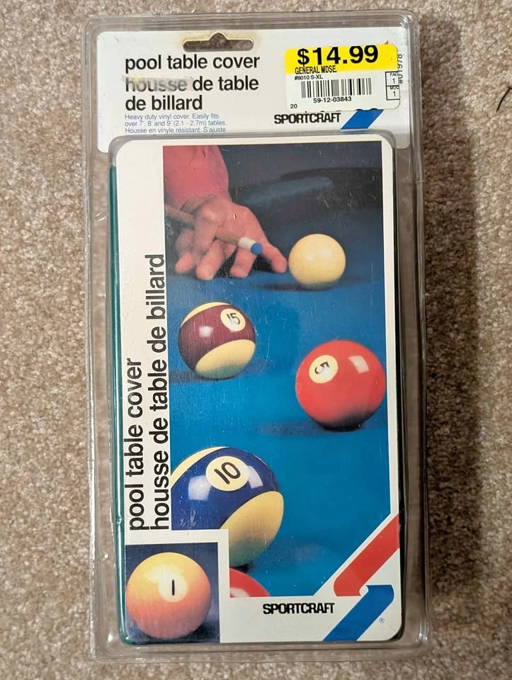 Unopened Sportcraft Pool Table Cover