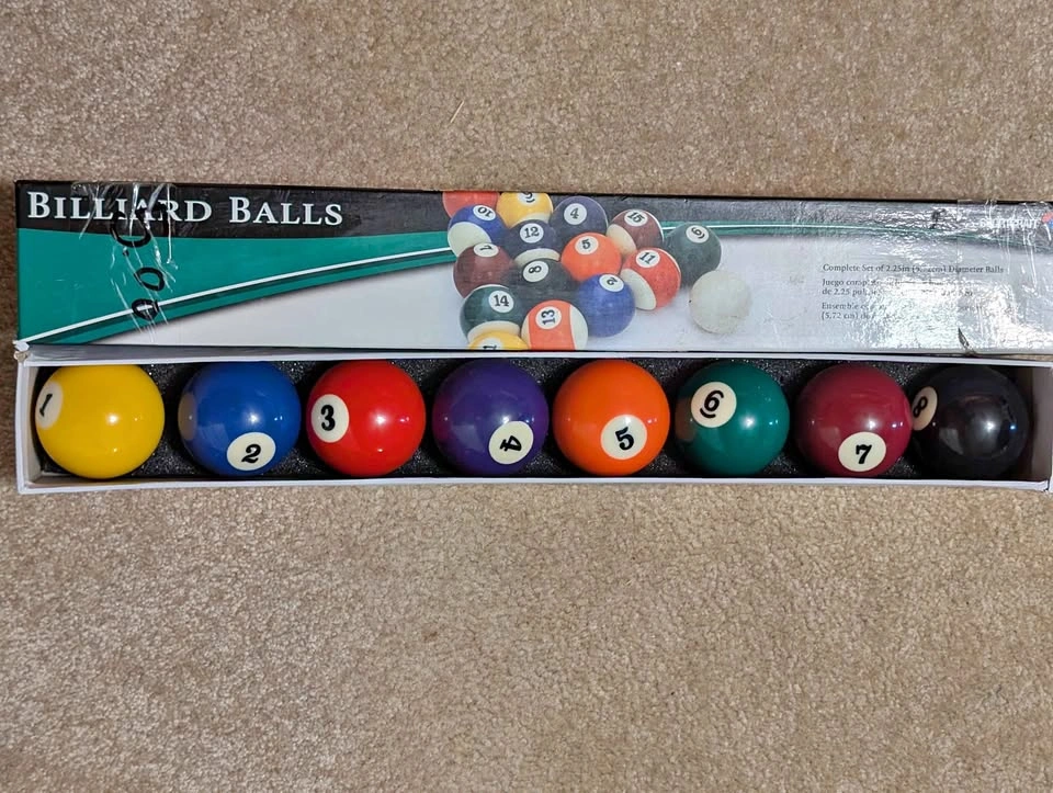 Partial set of Billiard Balls