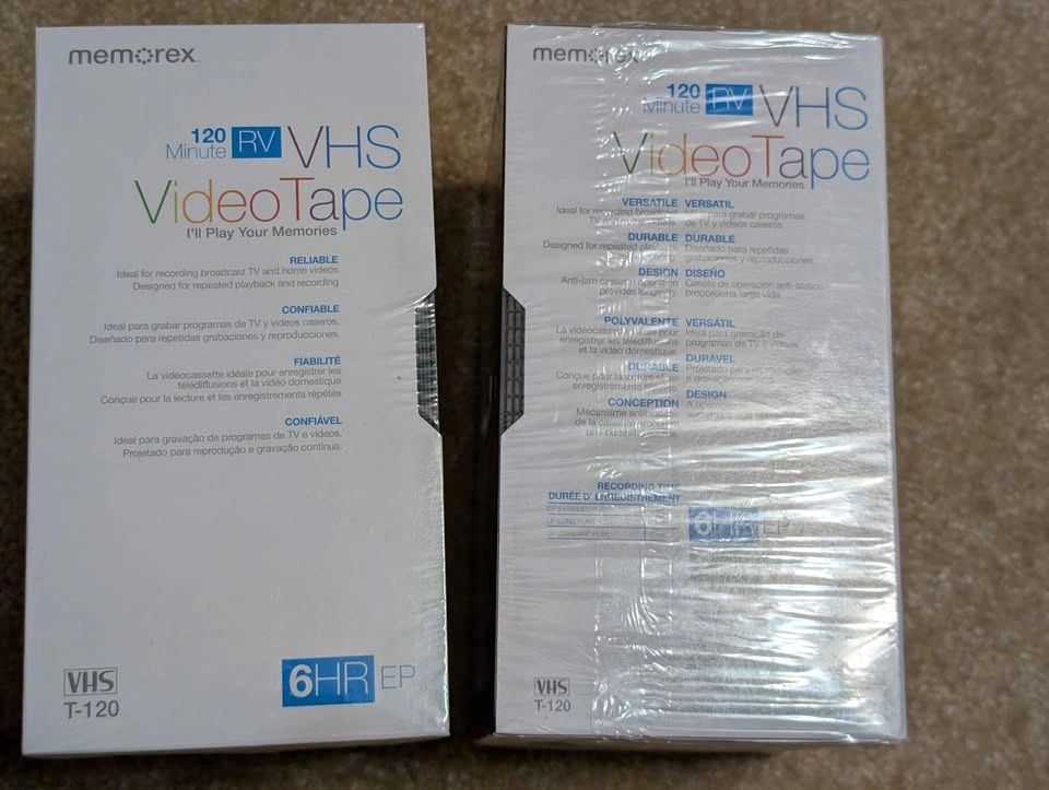 Unopened Memorex, Sony, and Fuji VHS T-120 Blank Tapes - Lot of - photo 3