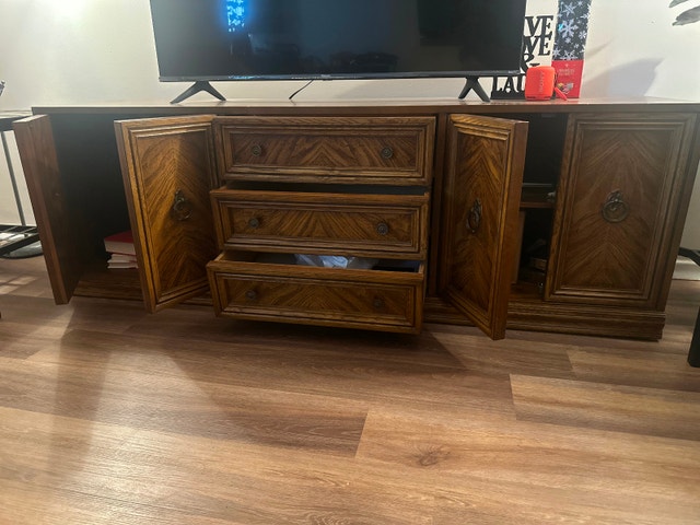 Tv console table with drawers/ tv stand - photo 2