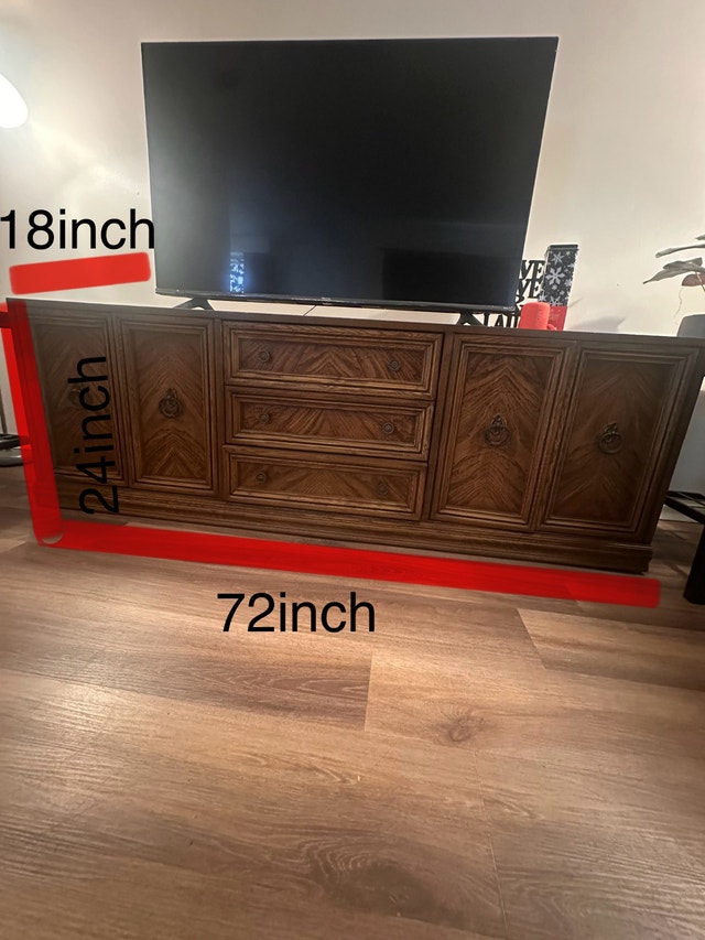 Tv console table with drawers/ tv stand - photo 3