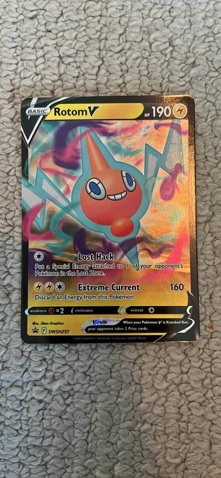 Rotom V SWSH257 Promo Pokemon card