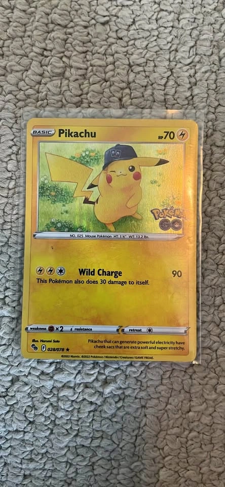 Pikachu 028/078 Pokemon Go Card