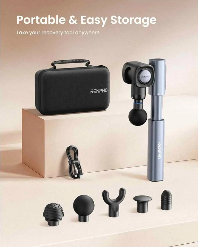 RENPHO Massage Gun with Adjustable Angles and Extension - photo 3