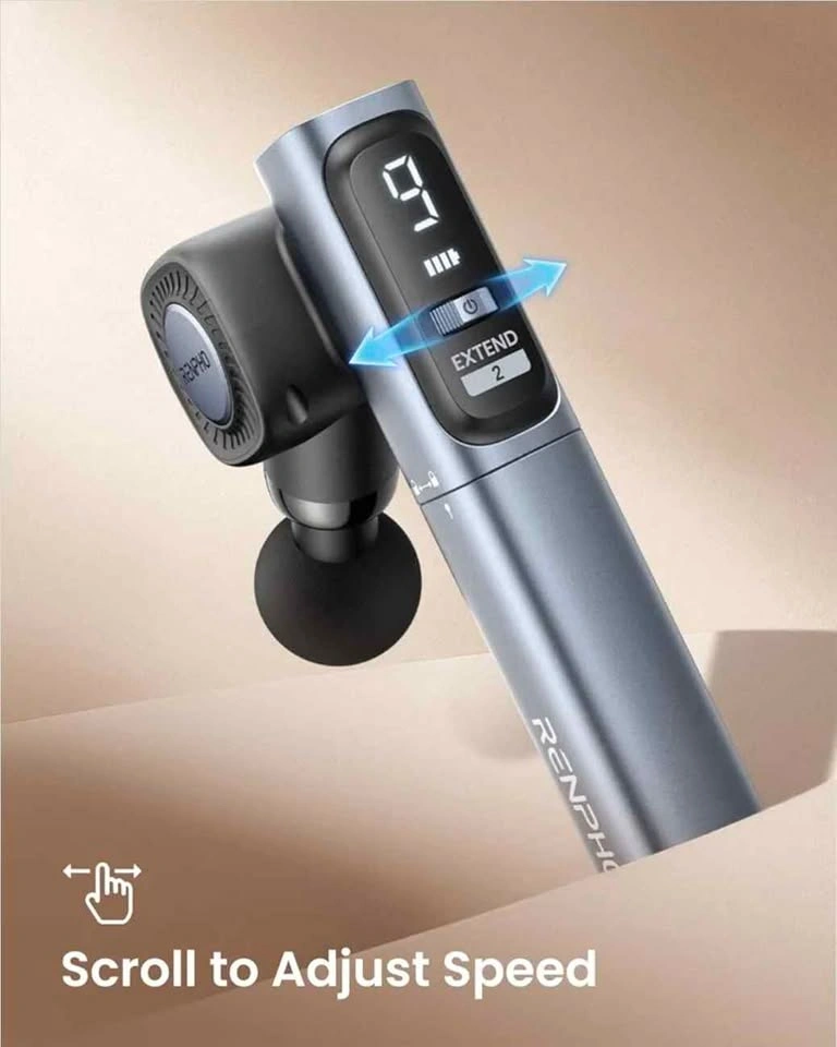 RENPHO Massage Gun with Adjustable Angles and Extension - photo 4