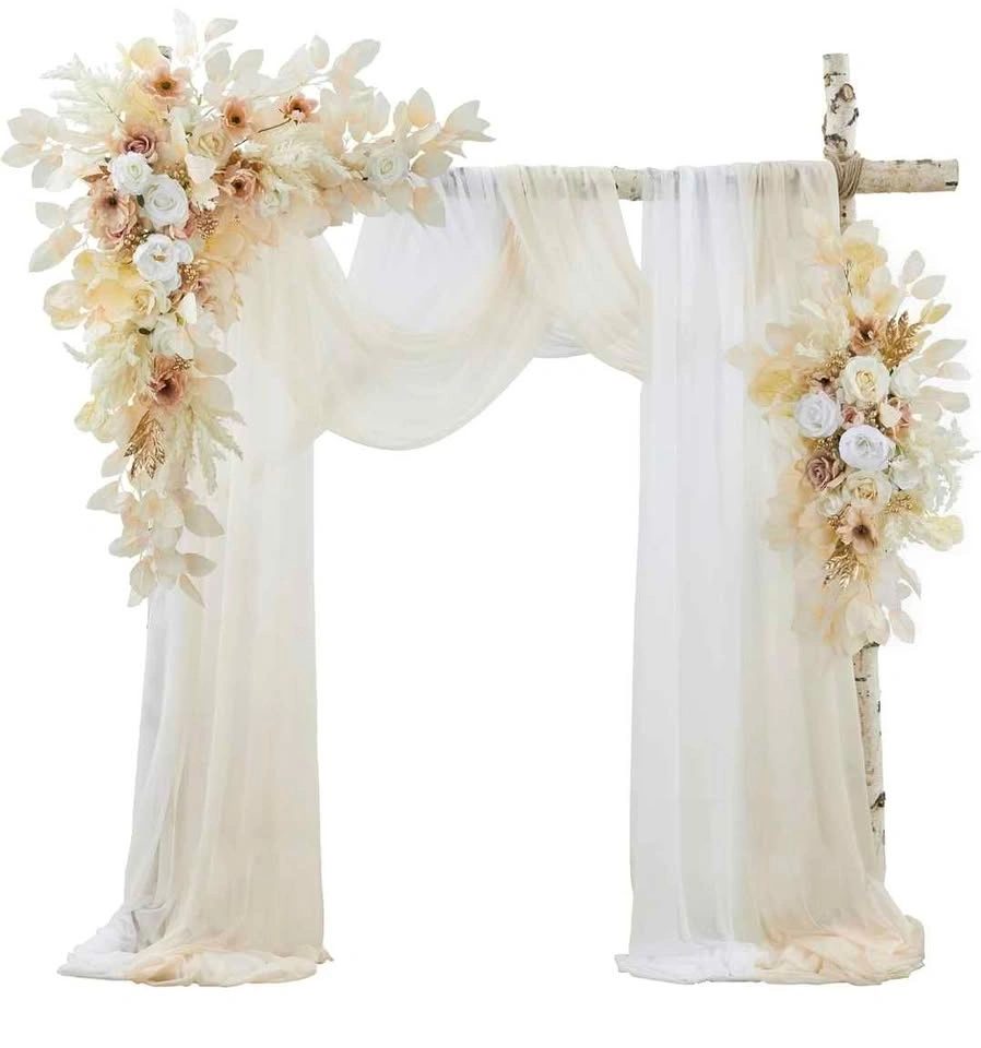 Wedding Arch Flowers with Drapes Kit (Pack of 4) - photo 2