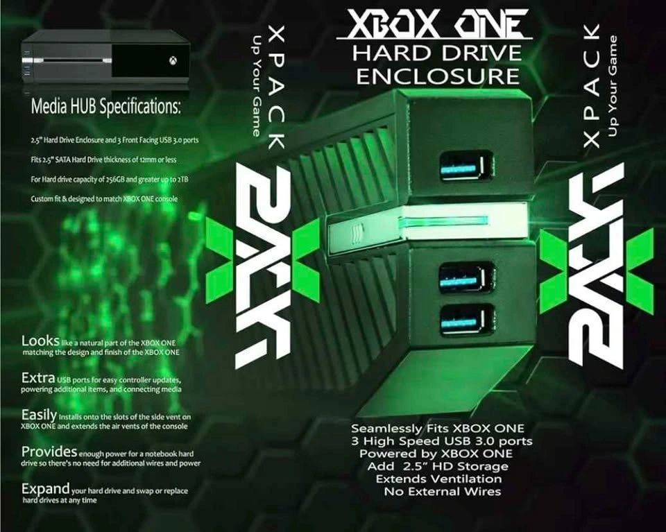 XBOX ONE Hard Drive Enclosure and USB Media Hub - photo 2