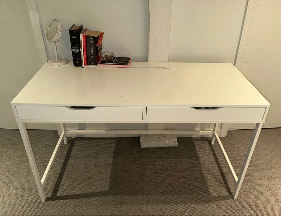 IKEA Alex Desk with two drawers and back storage - photo 2