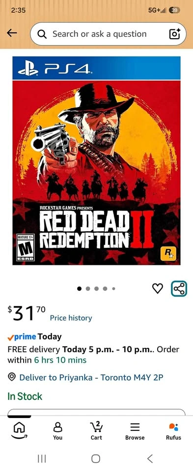 Rockstar Games Red Dead Redemption II for PS4