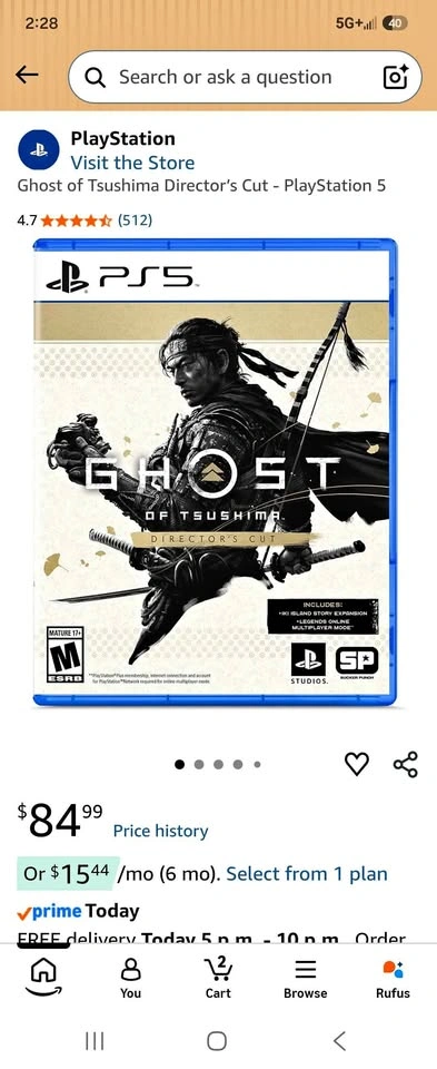 PlayStation Ghost of Tsushima Director's Cut - PS5