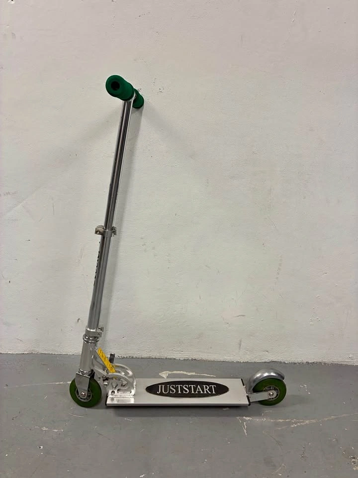 Silver Folding Kick Scooter