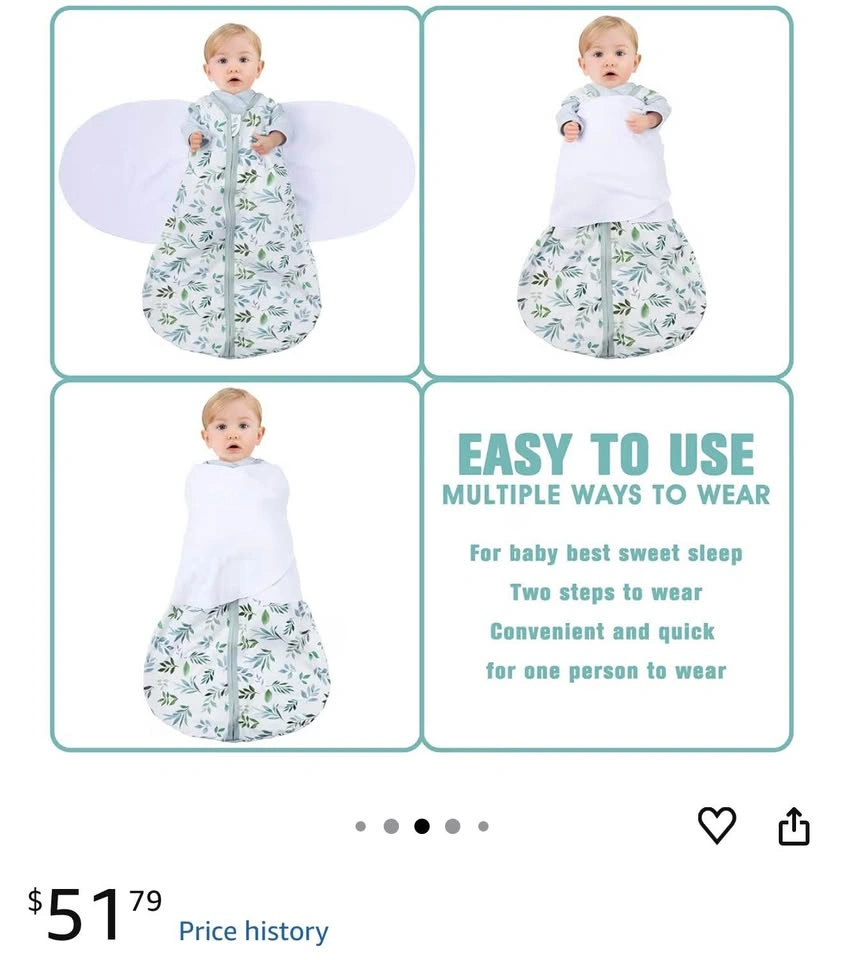 2pcs Baby Sleep Sack Swaddle 3-6 Months - photo 3