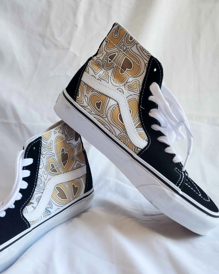 Brand New Vans Sk8-Hi Tapered Trippy Hearts 8 Women's/6.5 Men's - photo 4
