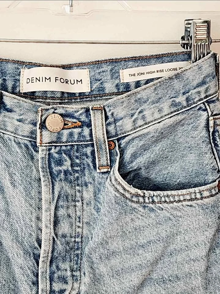 Aritzia Denim Forum The Joni High Rise 29L Loose Jeans Size 23