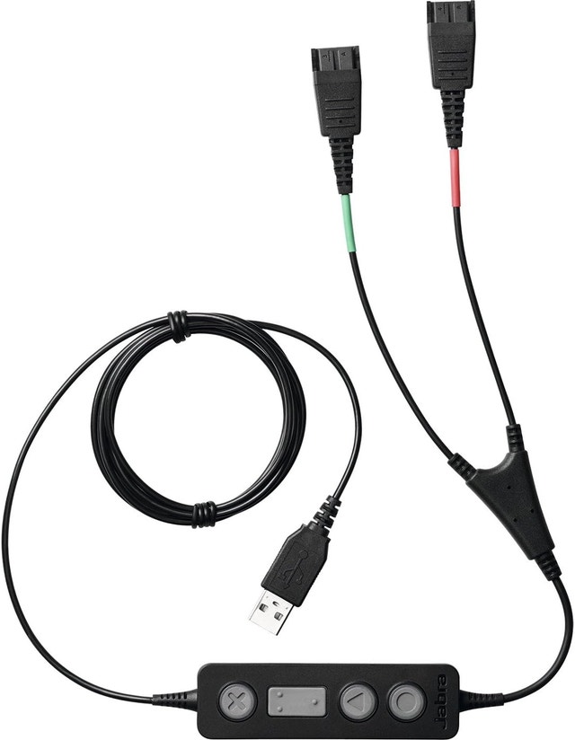 20x Jabra Biz 1500 Duo + 10x Jabra USB Training Y-Cords - photo 2
