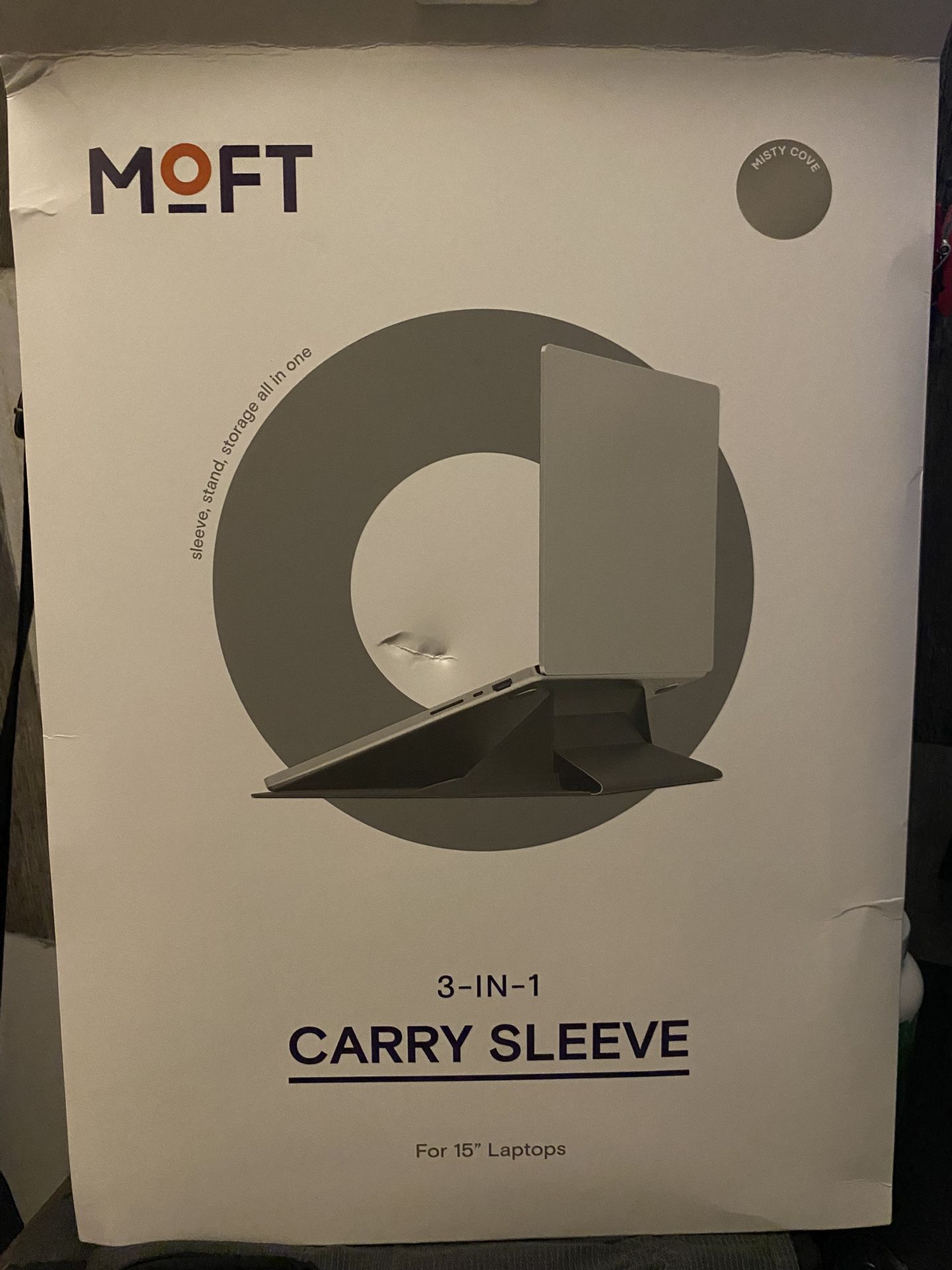 Moft 3 in 1 Laptop Carry Sleeve 15” Misty Cove Color