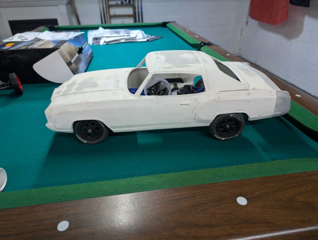 Traxxas LCG Chassis with 70's 3D Printed Monte Carlo Body