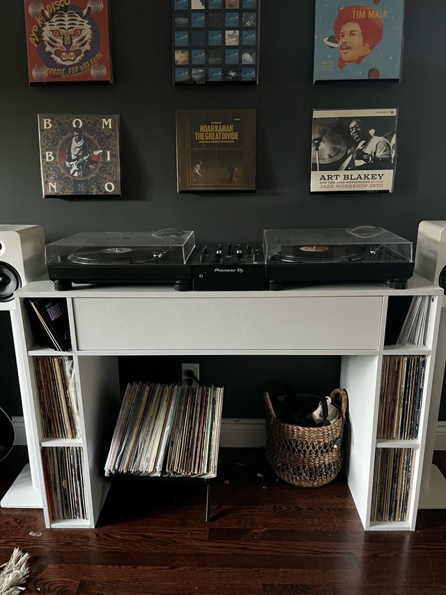record storage/dj desk