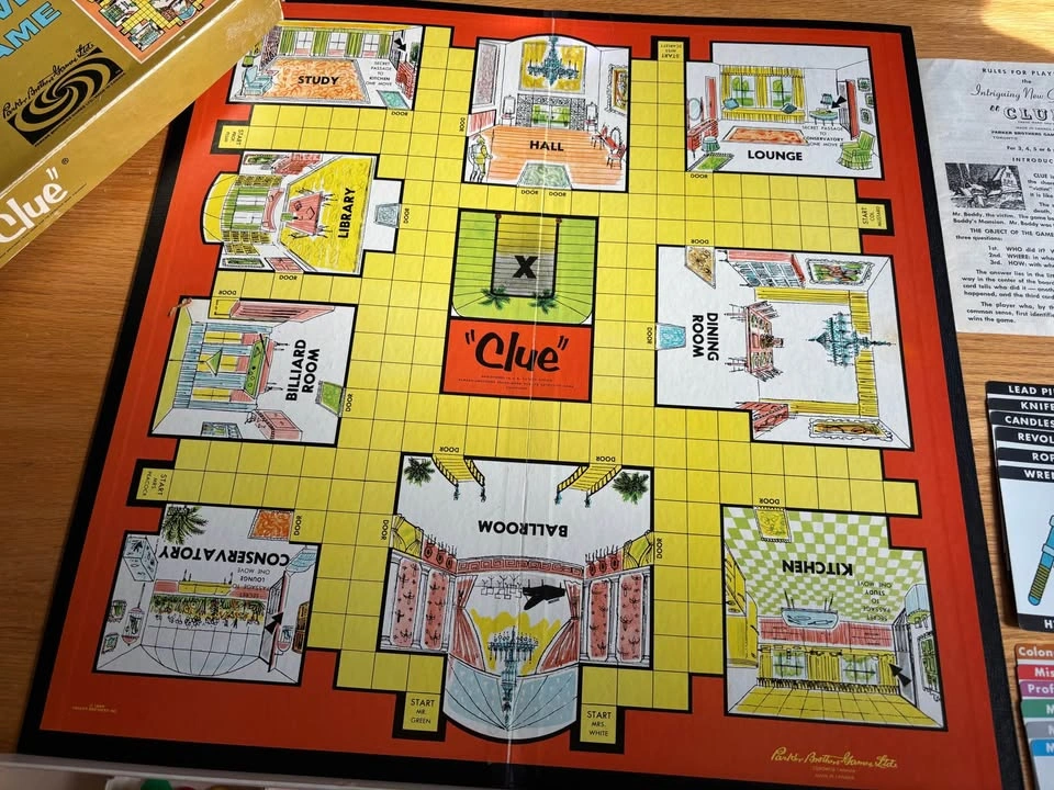 Vintage Parker Brothers Clue Detective Game (1963) - photo 3