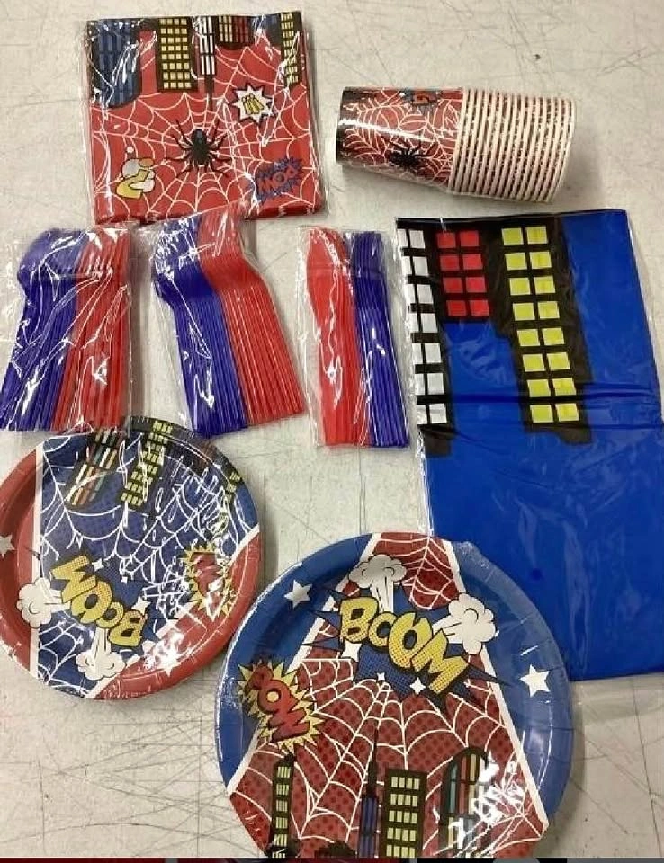 Spider man birthday party decorations