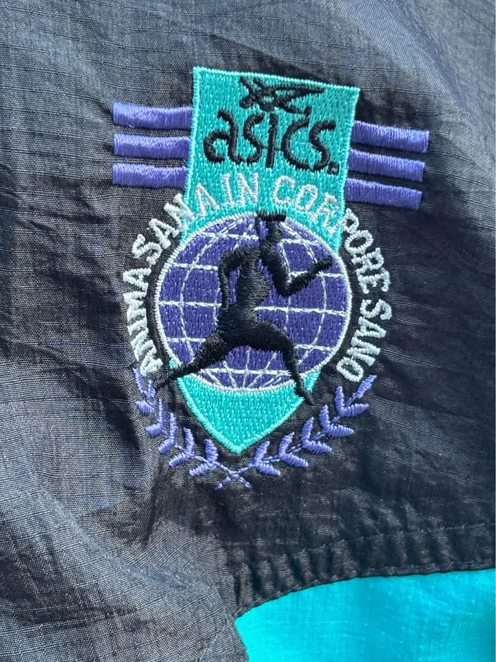 Vintage 90s ASICS Windbreaker Track Suit – New With Tag – Size L - photo 2