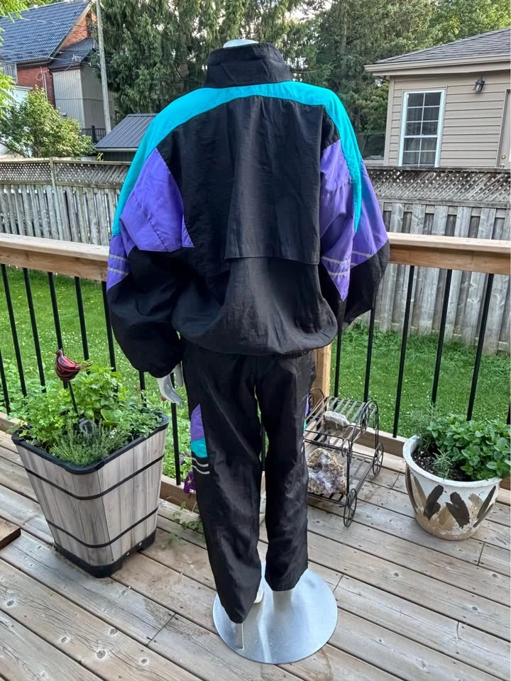 Vintage 90s ASICS Windbreaker Track Suit – New With Tag – Size L - photo 5