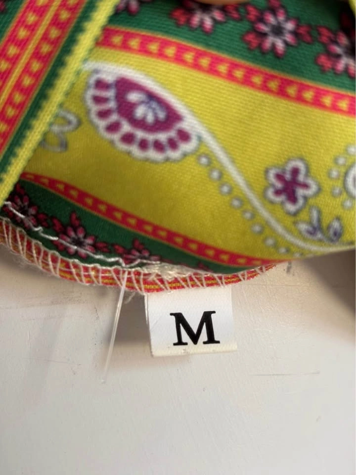 M-Floral Paisley Retro Boho Belt Mini Dress - photo 5