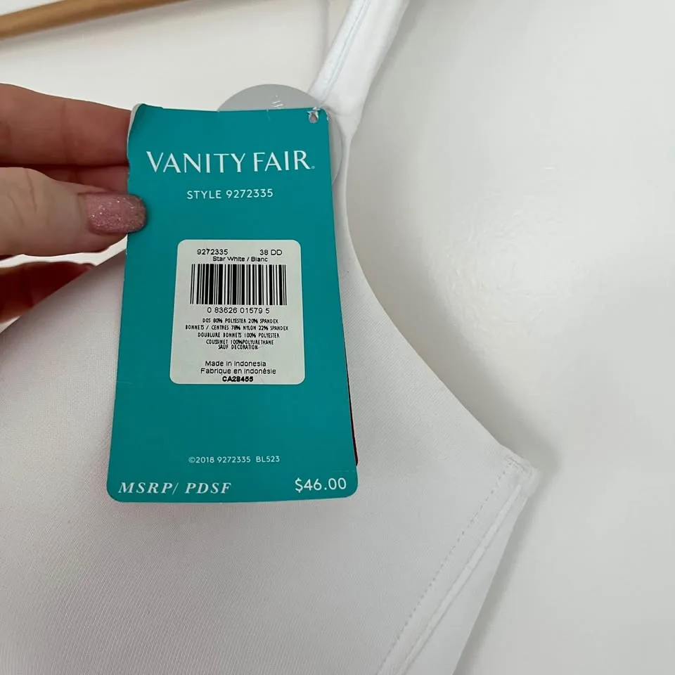 NWT Vanity Fair Bra Size 38DD NEW image indicator(4)