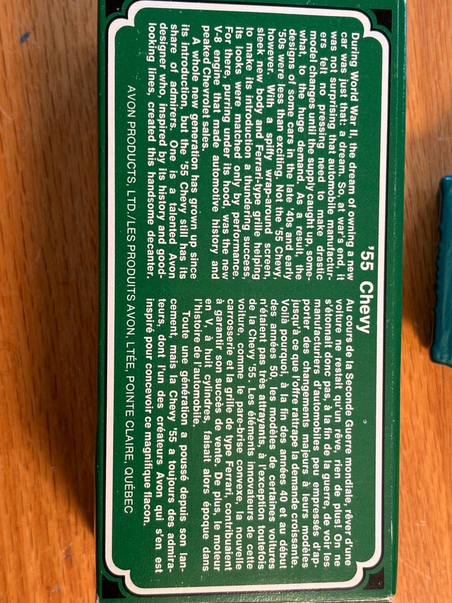 Vintage Boxed Avon 55 Chevy Aftershave Collectible - photo 5