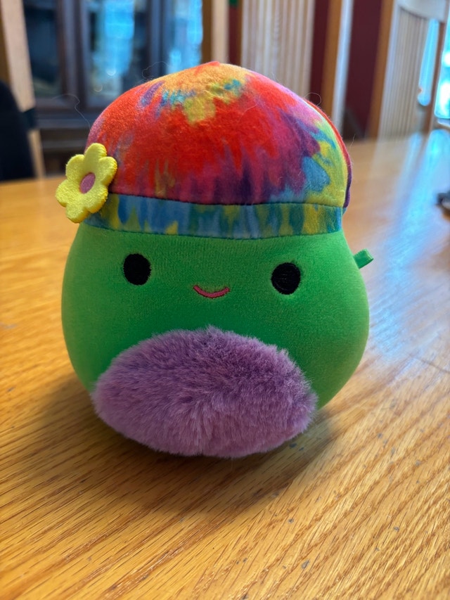 Garo Blacklight Tie Dye Mushroom Squishmallow - 5”