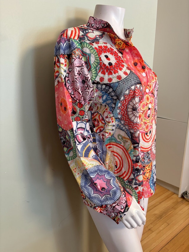 NWT Colourful Bohemian Patterned Blouse - photo 3