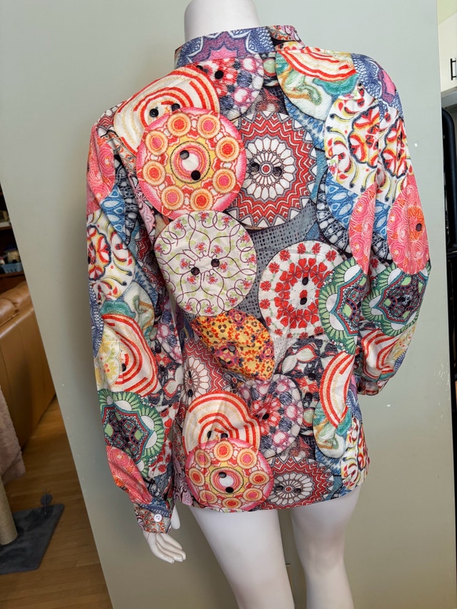 NWT Colourful Bohemian Patterned Blouse - photo 4