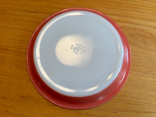 Pyrex Flamingo Pink pie dish / vintage pie plate - photo 3