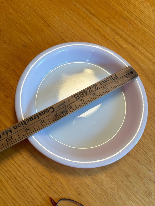 Pyrex Flamingo Pink pie dish / vintage pie plate - photo 5