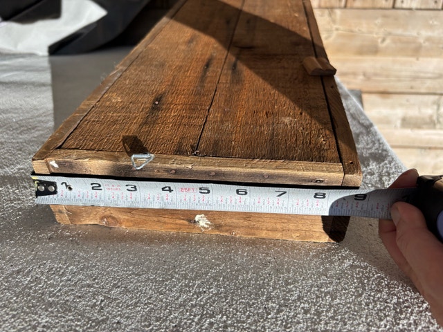 Rustic Wood Wall Shelf - photo 3
