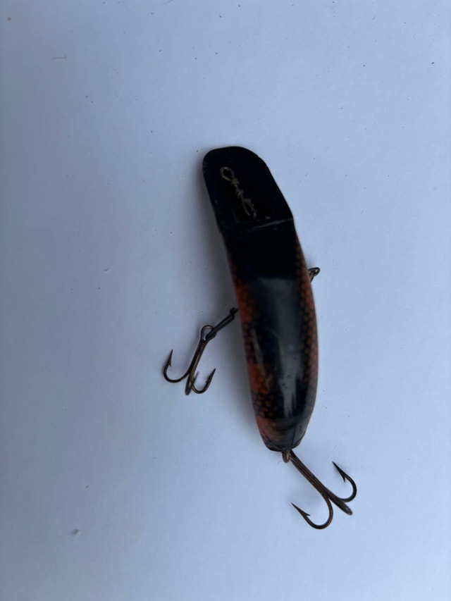 VTG Helin Flatfish Banana Plug Fishing Lure-Perch Scale Finish - photo 2