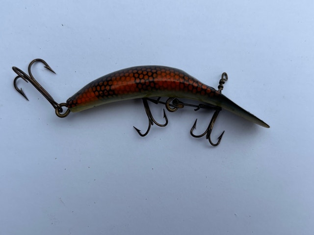 VTG Helin Flatfish Banana Plug Fishing Lure-Perch Scale Finish - photo 4