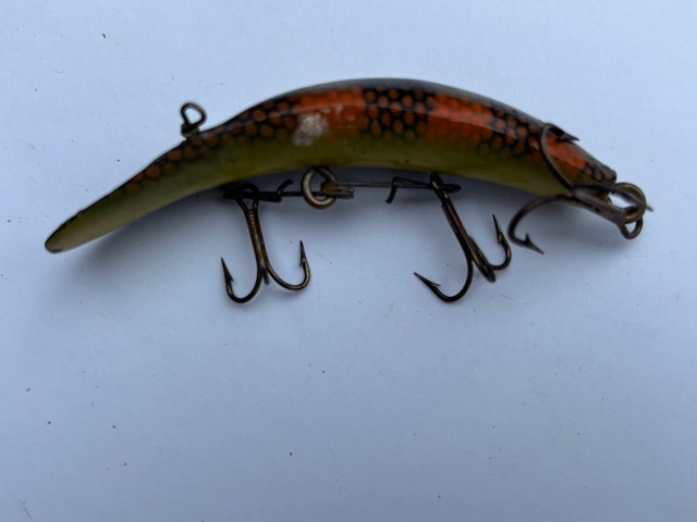 VTG Helin Flatfish Banana Plug Fishing Lure-Perch Scale Finish - photo 5