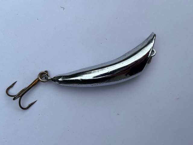 VTG Original Canadian Wiggler Banana Spoon Lure - photo 2