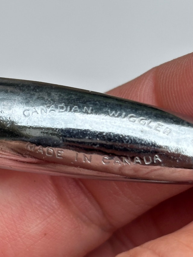 VTG Original Canadian Wiggler Banana Spoon Lure - photo 4